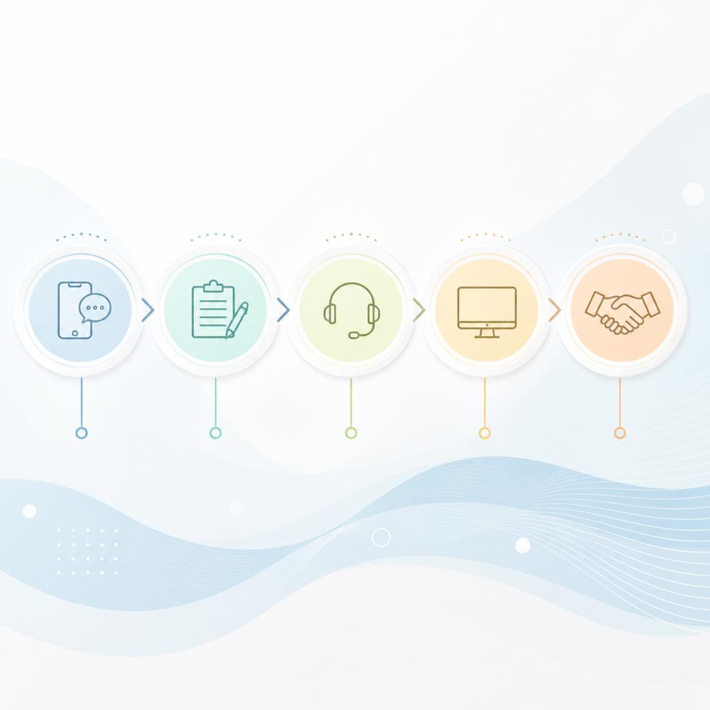お問い合わせからサービスの流れ